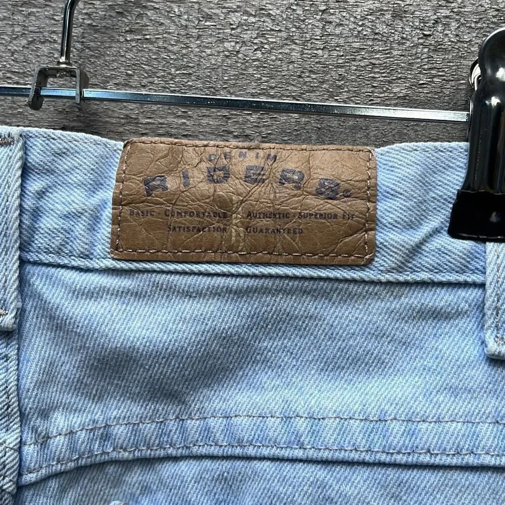 Riders Denim Kid’s Blue Distressed Relaxed Straight Leg Sturdy Jeans Size 16